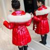 Осенне-зимняя детская куртка для девочек, непромокаемая толстая верхняя одежда с капюшоном для девочек, пальто