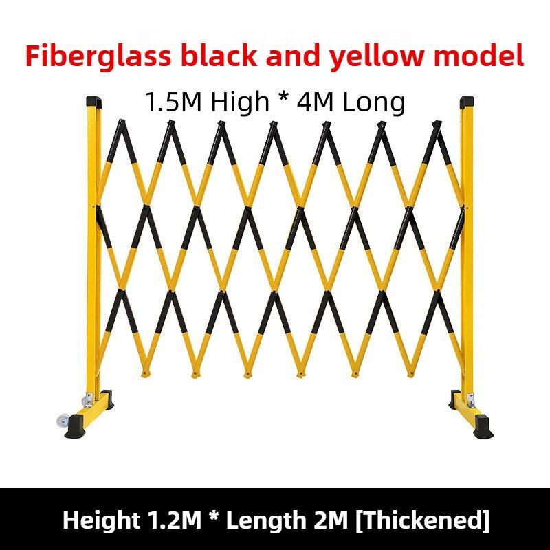 Movable Power Safety Construction Isolation Baffle Fiberglass Telescopic Fence Insulated Collapsible Tubular Guardrail
