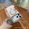 Новый прозрачный защитный чехол с магнитами подходит для iPhone17ProMax с блестящим желобом и клеем, чехол для мобильного телефона Apple.
