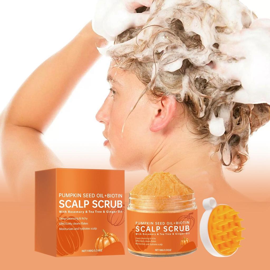 Scalp Scrub , Seed Oil Scalp Exfoliation , Scalp Itching , Remove Dandruff And Promote Hair Growth