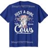 Funny  I Am Just A Girl Who loves Cows Cow Farmer Farm T Shirts Birthday Gifts Mens Clothing Fashion Loose Oversized T Shirt