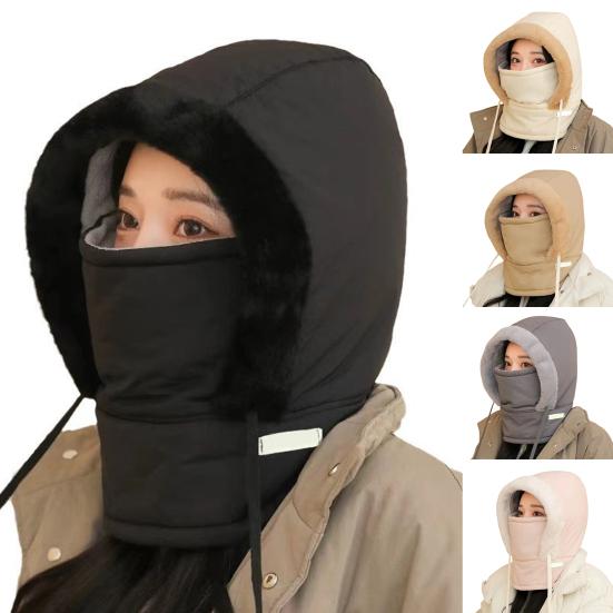 Зимняя велосипедная шапка со встроенным защитным экраном и утеплителем для шеи, ветрозащитная, толстая