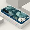 Чехол для телефона с узором из маленьких цветов для Samsung Galaxy S24 S25 FE S26 S25 S23 S22 Ultra A57 A17 A56 A16 A55 A15 A54 A36 Мягкий чехол