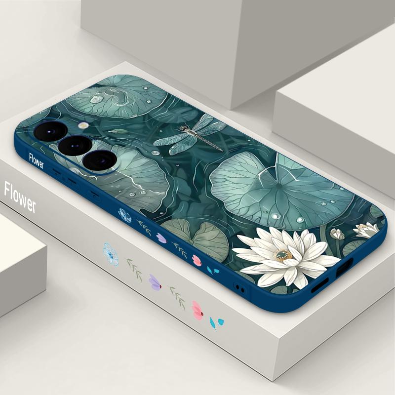 Чехол для телефона с узором из маленьких цветов для Samsung Galaxy S24 S25 FE S26 S25 S23 S22 Ultra A57 A17 A56 A16 A55 A15 A54 A36 Мягкий чехол