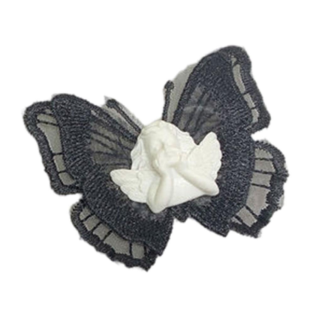 Готическая шпилька для волос, головной убор в виде бабочки и ангела, стимпанк, голова скелета, заколки для волос, аксессуары для волос для танца, бала-маскарада