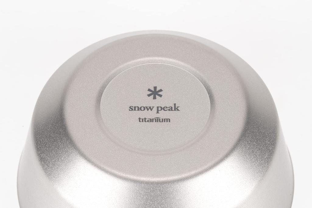 Snow Peak Titanium Double Bowl 400 TW-240, Ideal for Camping and Outdoors, Double-Layered