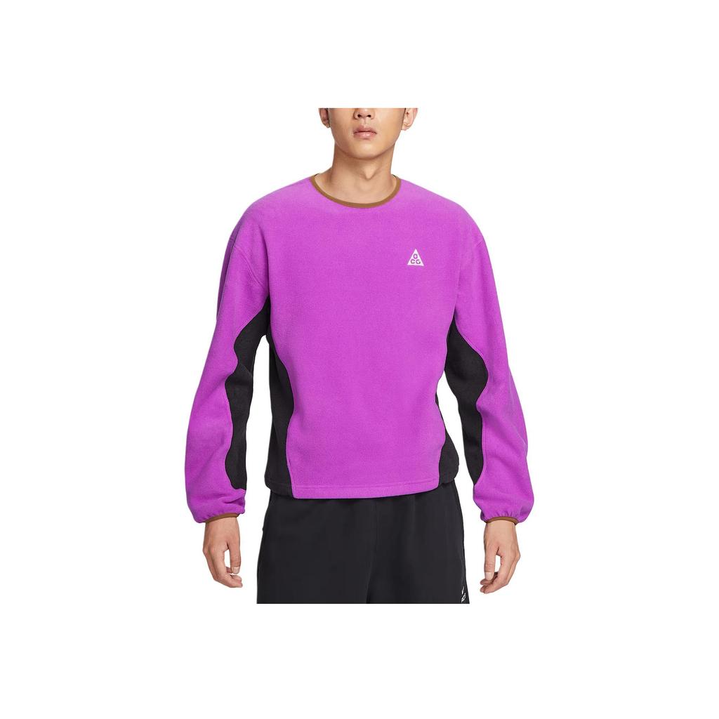 Nike ACG Wolf Tree Пуловер с круглым вырезом свободного кроя, с длинными рукавами, флисовая куртка, мужской, куртки HV1118-551