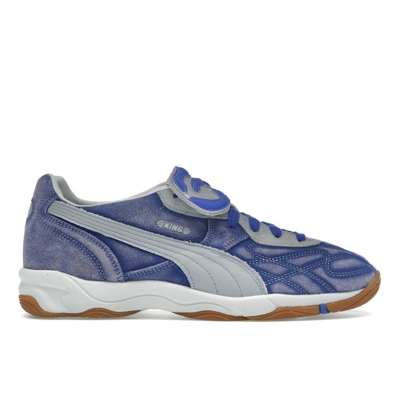 KidSuper x Puma King Indoor Dart Синие Унисекс Кроссовки Серо-Туманный 401180-01