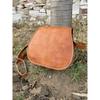 Handmade Leather Saddle Bag: Crossbody Purse with Adjustable Strap