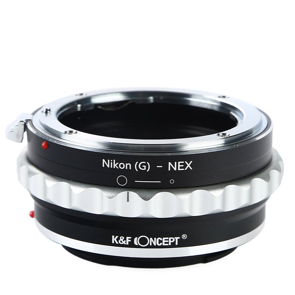 Concept Lens Mount Adapter F Mount Type Lens Sony E Mount with Aperture Ring K&F KF-NGE (Nikon (G Compatible) Conversion)