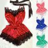 2PC Lingerie Women Sexy Nightdress Nightgown Sleepwear Underwear Set