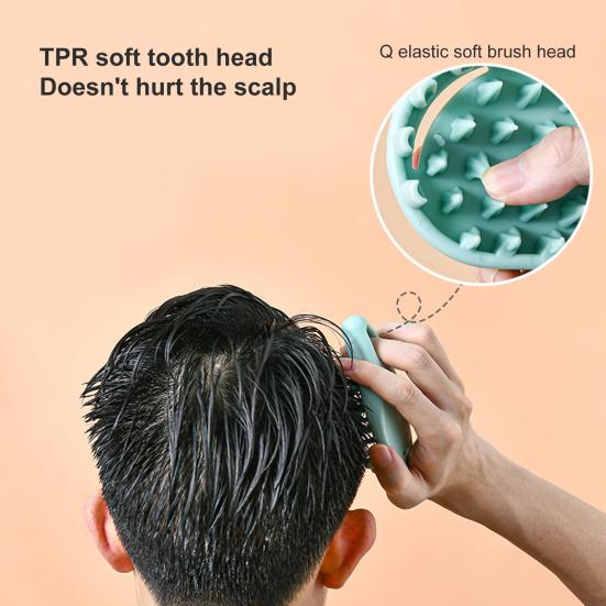 Massage Brush High Elasticity Massage Skin Brush for Hair Washing Shampoo Comb Shower Home Use