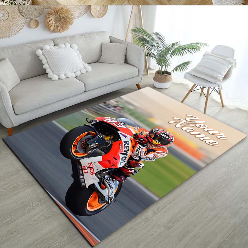 Marc Mrquez Customized Name Floor Mat Design For Kitchen Entryway Dormitory Living Rooms Antislip Carpet Decorate Offices Spiritual Gift
