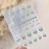 1pcs 5D Shell Light Nail Stickers Fashion Gold Border Love Bowknot Moon Star Art Decal High Quality Manicure Decorations