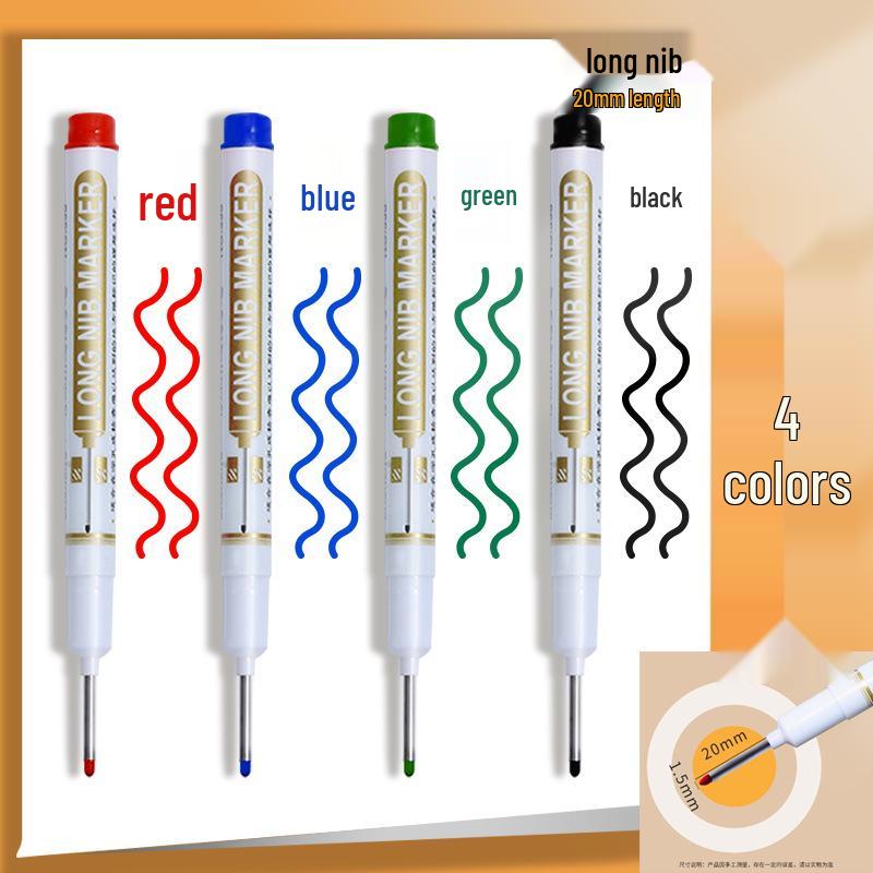 Специальный выпуск для новичков: Набор из 6 штук очень длинных 45-мм масляных маркеров для столяра