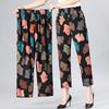 Harem Pants XL-8XL Summer Women Casual High Waist Pants Printed Elastic Waist Middle Aged Women Trousers Summer Bottoms