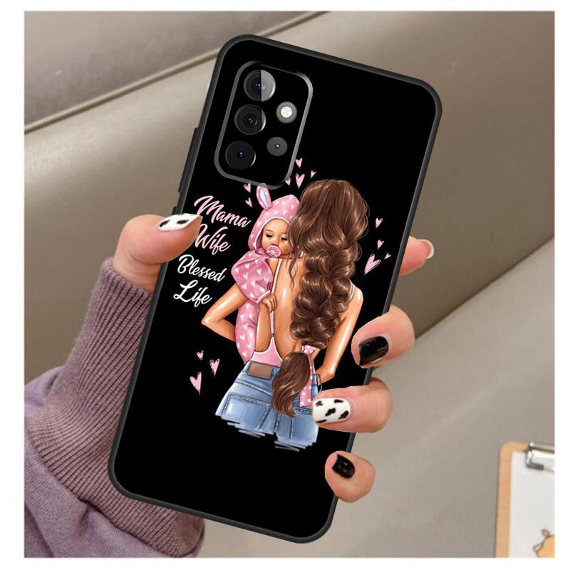 Красивый чехол для Матери Дочери Сына для Samsung Galaxy A33 A13 A53 A34 A54 A14 A15 A16 A26 A36 A56 A12 A32 A52 A06 A35 A55