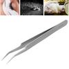 Stainless Steel Eyelash Extensions Tweezers High Accuracy Tweezers Tools for Nail Art(Curved Head 5BSA )
