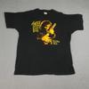 Винтажная рубашка Tinsley Ellis Trouble Time Мужская XL Черная Fruit Of The Loom 90-е США