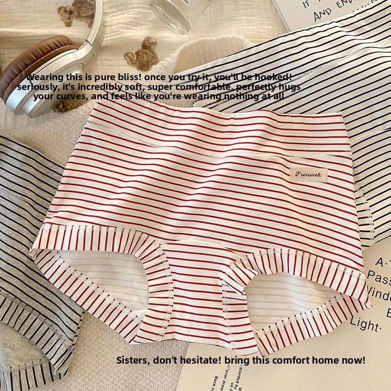 Девочки Весна и Осень Винтажные Хлопковые 10 Антибактериальные с Удлиненной Ластовицей Без Следов Полностью Закрывающие Бедра Трусы