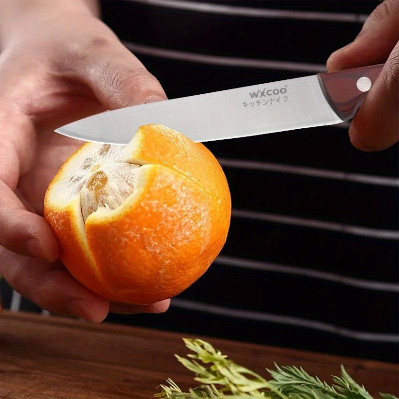 5PCS Stainless Steel Meat Cleaver Butcher Knife Meat Cleaver Professional Chef Knife Magnetic Storage Knife Rack Knife Block