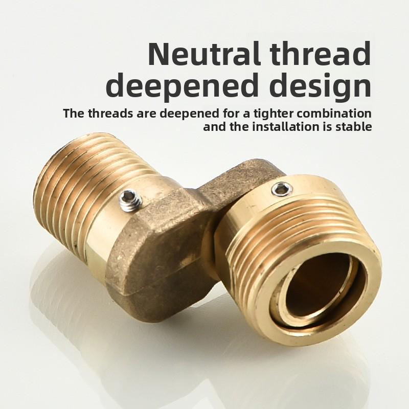 Медный угловой изогнутый переходник для душевого смесителя, монтируемый на угол стены, с регулировкой угла наклона, вращающийся на 360°, с эксцентриковым винтом