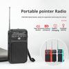 Мини карманный радиоприемник Простой в использовании AM FM Радио Легко носить Работает от батарей Маленький AM/FM радиоприемник со светодиодным аварийным фонариком