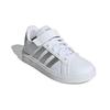 Adidas Grand Court 2.0 Little Kid White Matte Silver Детские кроссовки Cloud-White GW6516