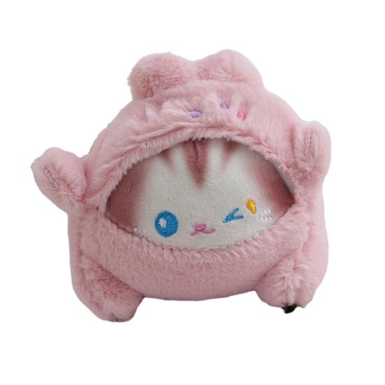 Кошка, плюшевый кролик, медведь с цепочкой из бисера, игрушка-панда, одежда, чучело, плюшевая кукла, брелок «сделай сам», кулон