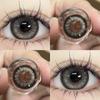 Mill Creek Grey Contact Lens Belt Grade 14.5MM Big Eye Thai Milk Tea Series Grey GDIA: 14.2MM 1 Year Use Soft Hydrogel WT: 40%