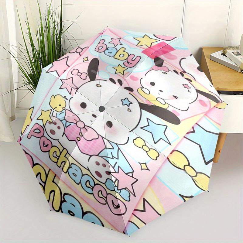 1pc Sanrio Baby Pochacco Automatic Opening and Closing Umbrella - Suitable for Various Occasions, Outdoor Activities, Lightweight and Durable Automati
