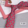 Печать 8 см галстук для рук повседневный свидание свадьба жених красный узор цветочный ретро тренд