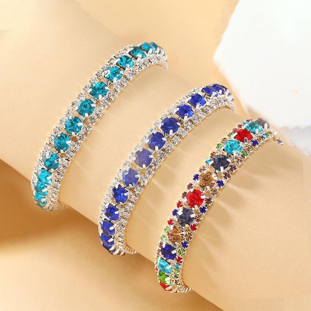 Luxury Sparkling Bracelet Decoration Women's Bracelet Rhinestone Bracelet Banquet Party