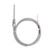 K Type Thermocouple 1 8in NPT 2M Line Adjustable Spring Length Exposed Insulation Temperature Sensor