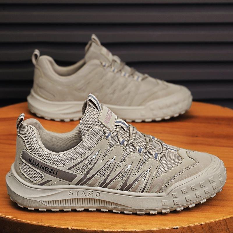 Summer Men's Shoes New Breathable Bag Head Labor Insurance Shoes Men's Trend Versatile Non-slip Wear-resistant Sports and Leisure Outdoor Shoes