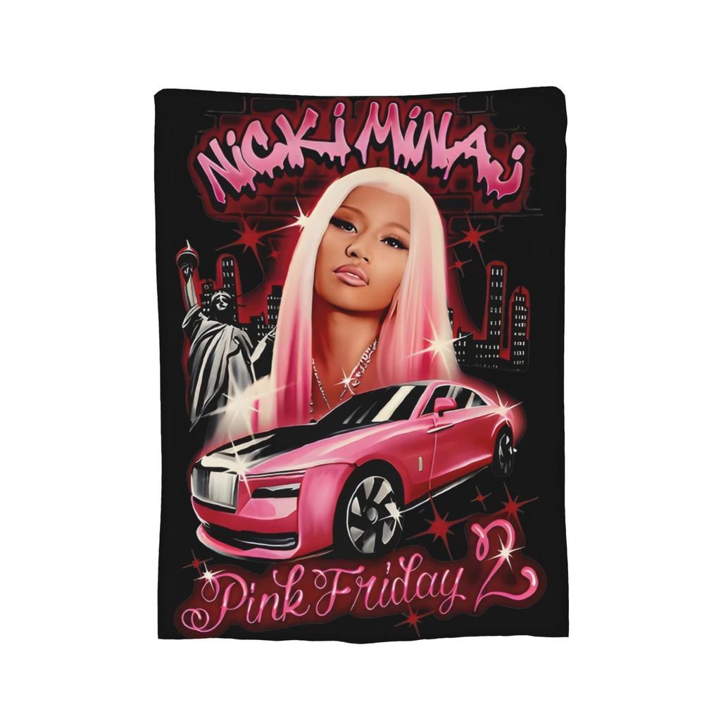 Пледы Nicki Minaj Флисовый Текстиль Декор Многофункциональные Ультра-Мягкие Пледы для Кровати Автомобиля Одеяло