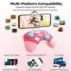 Bluetooth-контроллер для Switch/ПК/iPhone/Android/Apple Arcade MFi Games/TV/Steam, профессиональный беспроводной игровой контроллер(розовый)