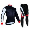 2023 Pro Winter Thermal Fleece Cycling Jersey Sets Long Sleeve Bicycle Clothing MTB Bike Wear Maillot Ropa Ciclismo Cycling Suit