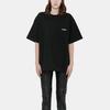 WE11DONE T-Shirts Unisex Black Crew Neck Moderate Straight Fit WD-TP5-19-900-BK