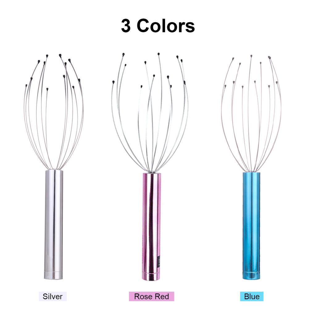 Электрический массажер для кожи головы, портативный массажер для скребка для головы, ручной скребок для головы, расслабляющий кожу головы