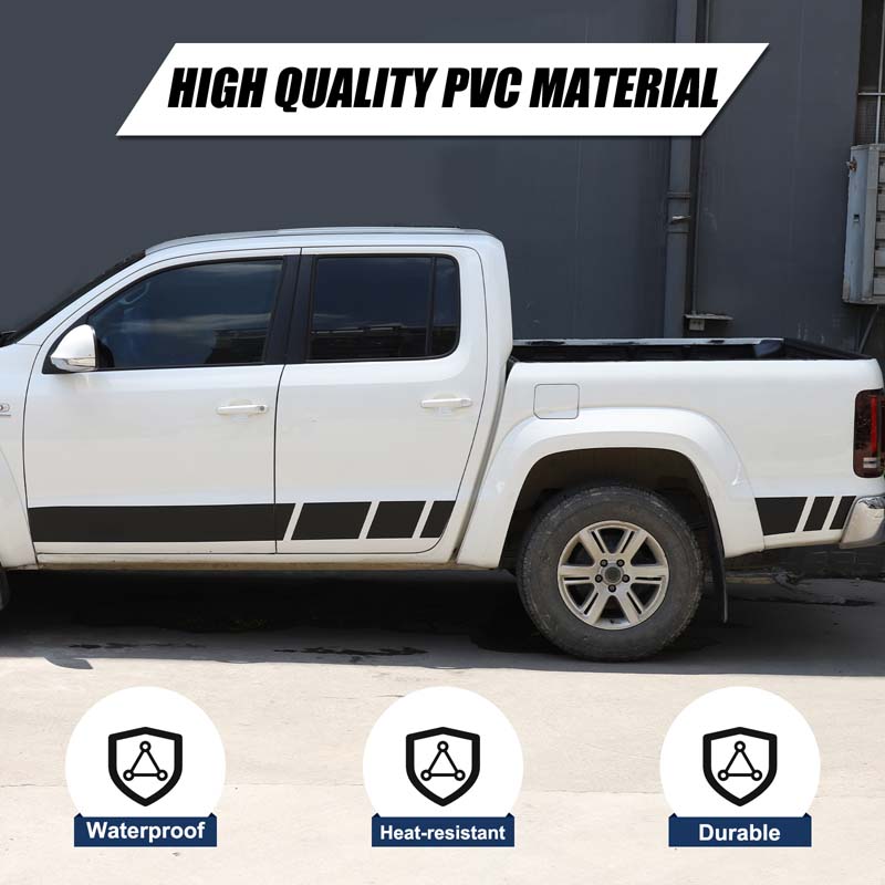 Для VW Volkswagen Amarok 2011-2018 ПВХ Боковые Накладки Порогов Дверей Автомобиля Полосы Наклейки Виниловые Накладки Декоративные Аксессуары