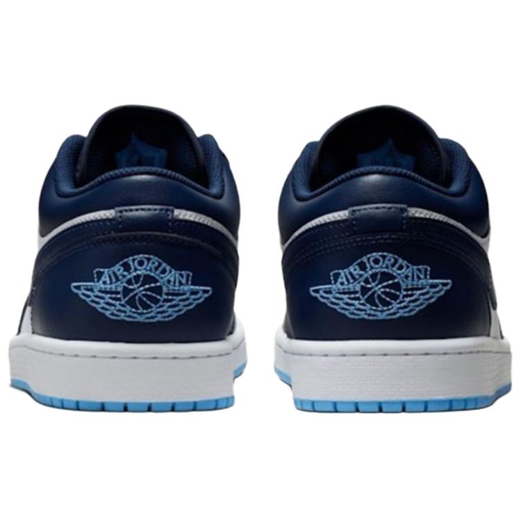 Jordan Air Jordan 1 Low Винтажные Баскетбольные Кроссовки Мужские Сине-Белые 553558-404