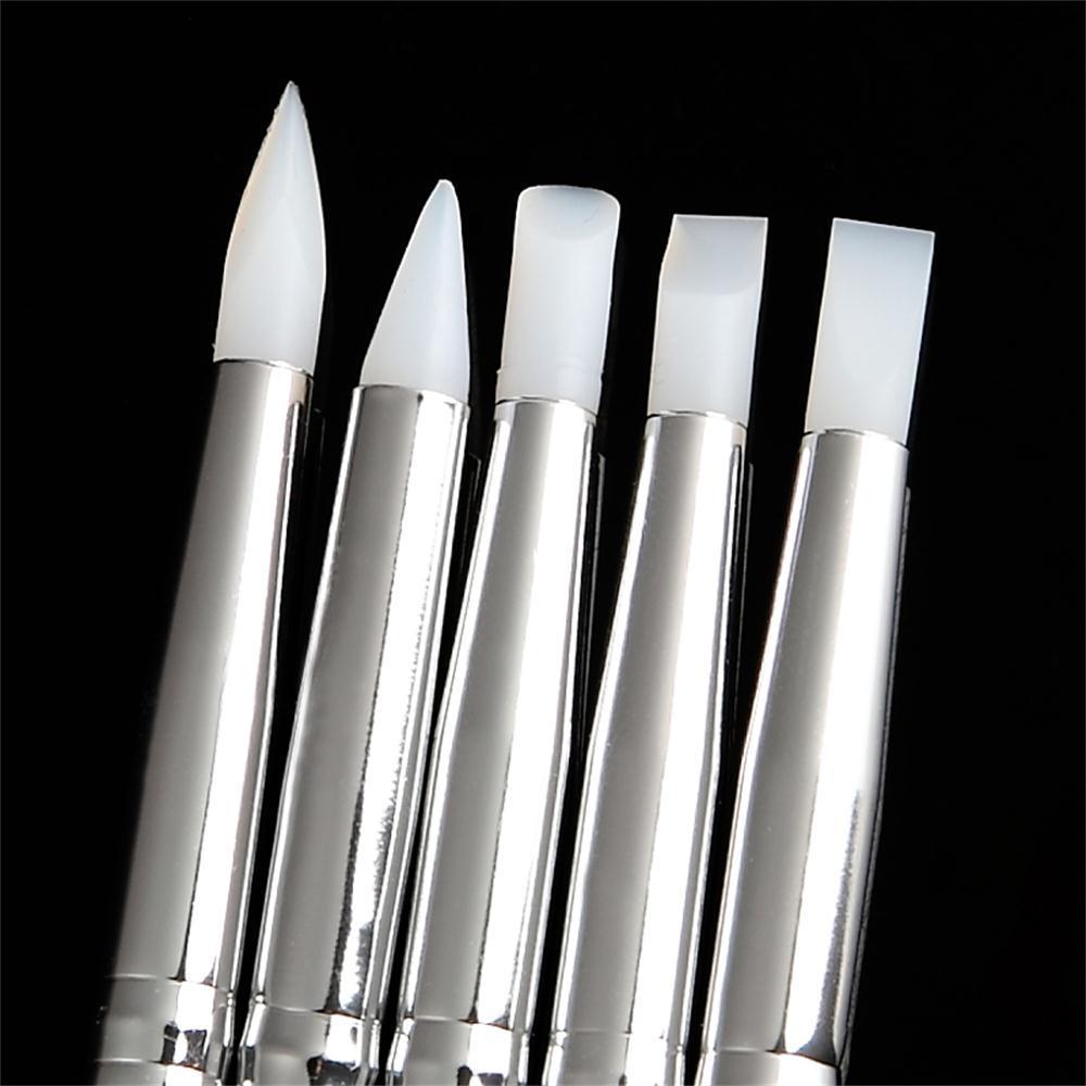 Handle Polymer Modelling Craft Carving Sculpting Pottery Tool Nail Art Silicone Pen Clay Shaper