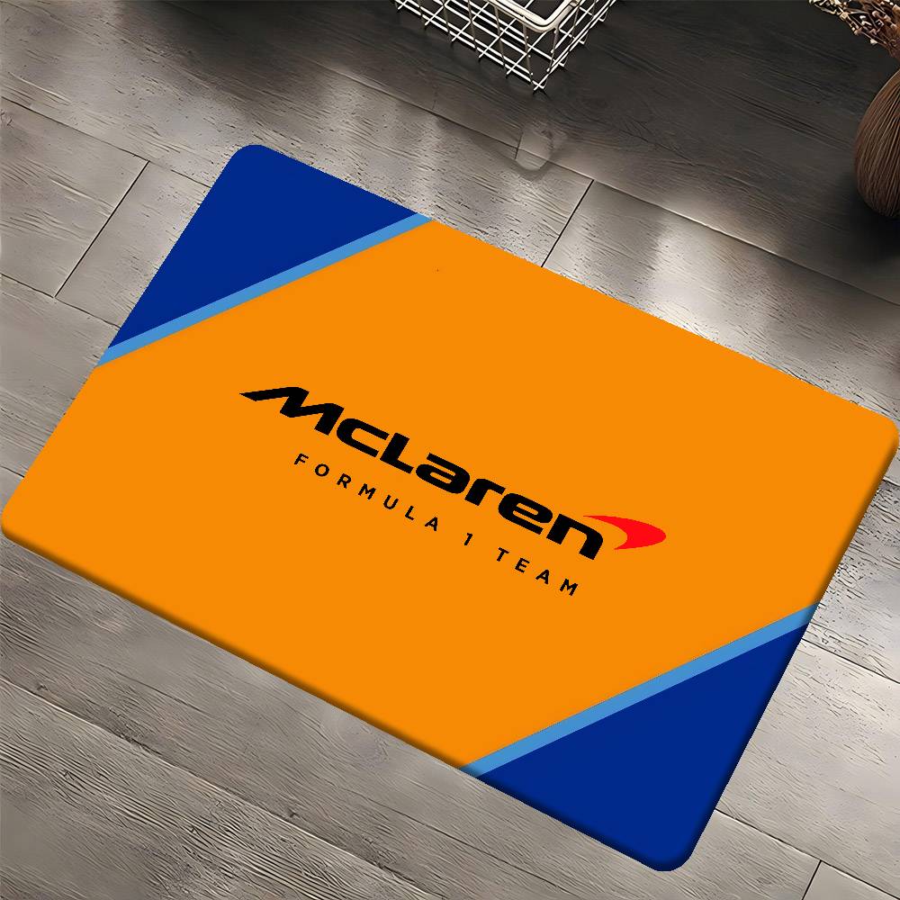 LOGO M-McLaren Floor Mat Rectangle Anti-slip Home Soft Badmat Front Door Indoor Outdoor Mat Hotel Decor Mat