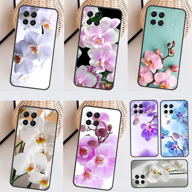 Цветная funda с цветами орхидеи для Samsung Galaxy M51 M31s M21 M11 M12 M32 M52 M20 M13 M23 M33 M53 M14 M34 M54 Чехол