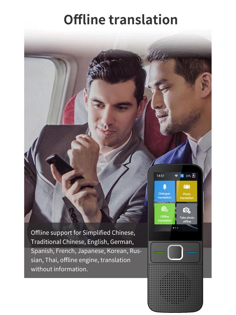 Интеллектуальная ручка-переводчик T10: Инструмент для изучения японского, корейского, русского, немецкого и делового английского языков в режиме офлайн