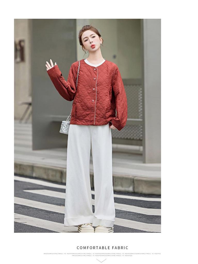 Women's Short Fashion Coat 2025 - Spring & Autumn, Loose Fit, Casual, Small Size, Ideal for Middle-Aged Moms