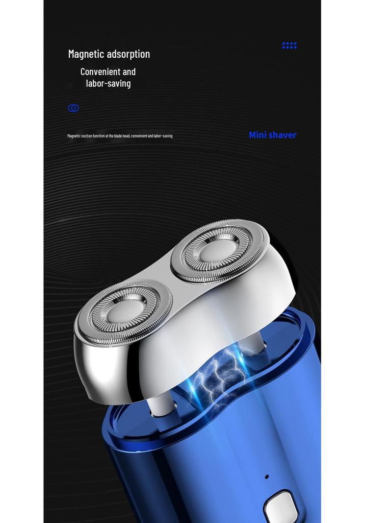 Мини Магнитная Двухлезвийная USB Дорожная Электробритва