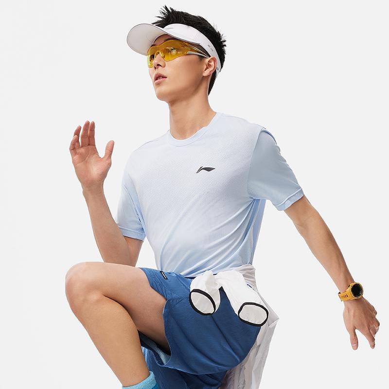 Мужская футболка Li Ning Небесно-голубая ATSU195-3