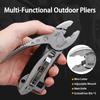 Multi-Tool Survival Knife Multi Tool Set Purpose Adjustable Wrench Knife Wire Cutter Pliers Gear Tools Set